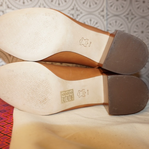 Tory Burch Kira 70mm Calf Leather Bootie Tan size 8.5 - Picture 11 of 16